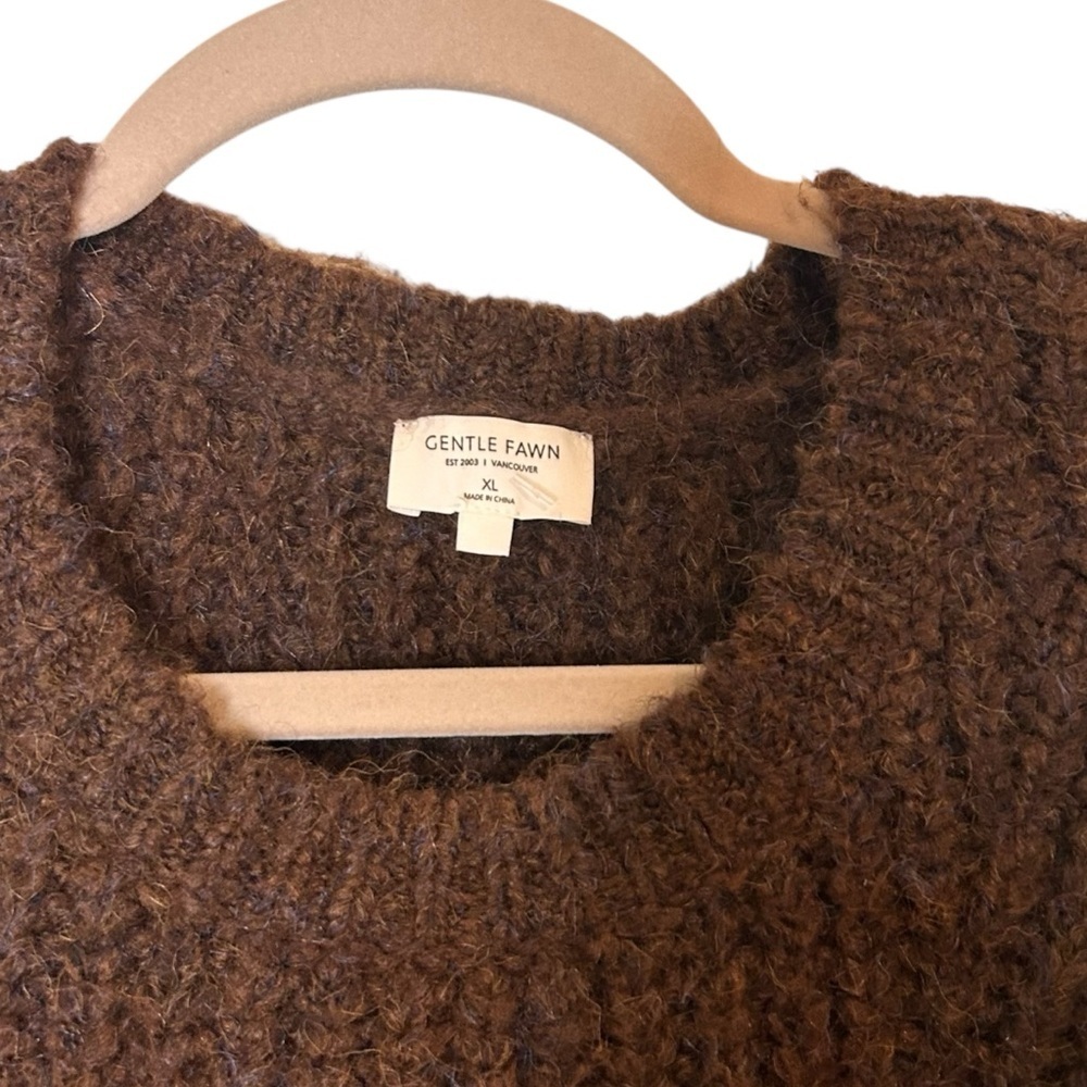 Gentle Fawn Carnaby Pullover Sweater- Brown- Size XL - Picture 8 of 12